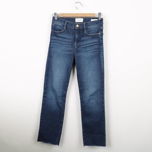 Frame Denim Women's Straight Leg Jeans - Dark Blue